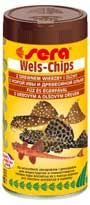 Sera Wels-Chips 250 мл - корм чипсы для травоядных сомиков  (s-0511)